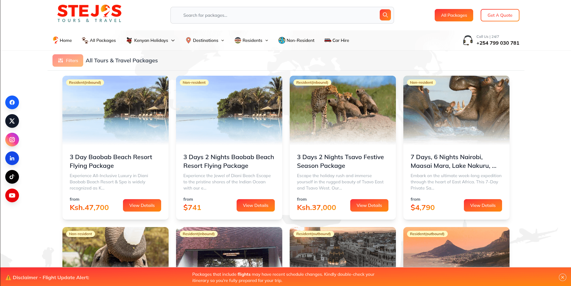 Stejos Tours & Travel - Features